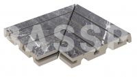 Решетка угол (из 2-х частей) Exagres Imperial Ceniza  245х330х30 мм R11/C