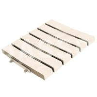 Решетка перелива KERASTEP STONE 538 White 245х245х30, R12/C