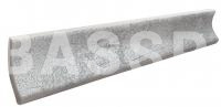 Плинтус радиальный KERASTEP URBAN 371 Silver 330х40 мм r30 R9