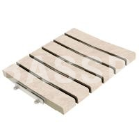 Решетка перелива KERASTEP STONE 548 Sand  245х245х30, R12/C