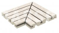 Решетка угол (из 2-х частей) KERASTEP MARBLE  406 Siena  245х330х30 мм R11/C