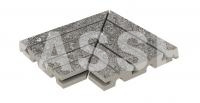 Решетка угол (из 2-х частей) KERASTEP URBAN 388 Iron 245х330х30 мм R/12C