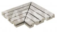 Решетка угол (из 2-х частей) KERASTEP MARBLE  436 Arian  245х330х30 мм R11/C