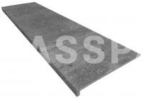 Монолитная ступень KERASTEP URBAN  388 Iron кантиковая 1200*330, R12/C