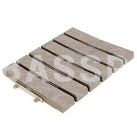 Решетка перелива KERASTEP STONE 558 Pearl  245х245х30, R12/C