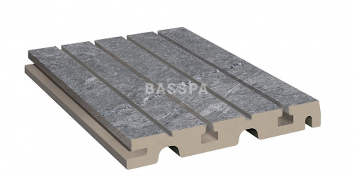 Решетка перелива KERASTEP MARBLE  446 Ceniza  245х245х30 мм R11/C фото в интернет-магазине Basspa
