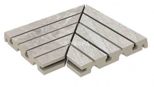 Решетка угол (из 2-х частей) KERASTEP MARBLE  436 Arian  245х330х30 мм R11/C фото в интернет-магазине Basspa