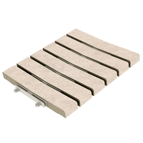 Решетка перелива KERASTEP STONE 548 Sand  245х245х30, R12/C фото в интернет-магазине Basspa