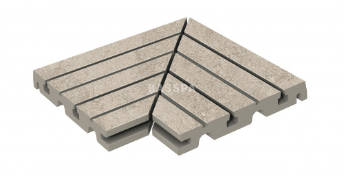 Решетка угол (из 2-х частей) KERASTEP URBAN 368 Light 245х330х30 мм R12/C фото в интернет-магазине Basspa