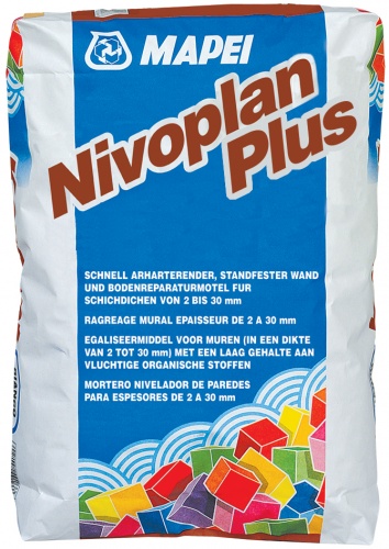 Выравнивание стен NIVOPLAN PLUS мешок 25 кг фото в интернет-магазине Basspa