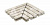 Решетка угол (из 2-х частей) KERASTEP URBAN 348 Ivory 245х330х30 мм R12/C