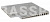 Рукохват угол KERASTEP URBAN 378 Silver 330х330х17-30 мм R12/C