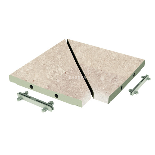 Решетка угол ( из 2-х частей) KERASTEP STONE 548 Sand 300х300х30, R12/C фото в интернет-магазине Basspa