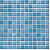 Керамическая мозаика Jasba Lavita 24x24x6,5 мм, цвет голубой crystal-turquoise matt-glossy