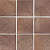 Керамическая мозаика Jasba Village 102x102x6,5 мм, цвет erdbraun