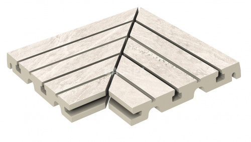 Решетка угол (из 2-х частей) KERASTEP MARBLE  406 Siena  245х330х30 мм R11/C фото в интернет-магазине Basspa