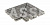 Решетка угол (из 2-х частей) KERASTEP URBAN 388 Iron 245х330х30 мм R/12C