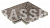 Решетка угол (из 2-х частей) Exagres Imperial Moca  245х330х30 мм R11/C