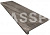Монолитная ступень KERASTEP MARBLE 421 Moca кантиковая  1200*330, R9