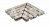 Решетка угол (из 2-х частей) KERASTEP URBAN 368 Light 245х330х30 мм R12/C