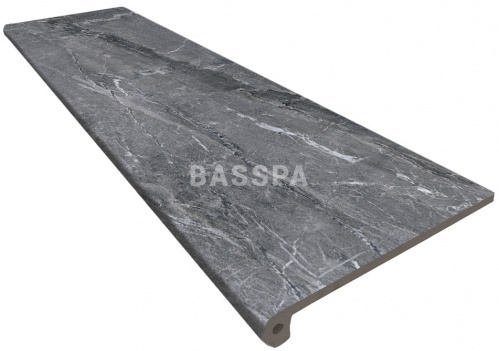 Монолитная ступень KERASTEP MARBLE  441 Ceniza кантиковая  1200*330, R9  фото в интернет-магазине Basspa