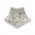 Плинтус радиальный внеш. угол  KERASTEP MARBLE 431 Arian  Arian 50х50 мм R9