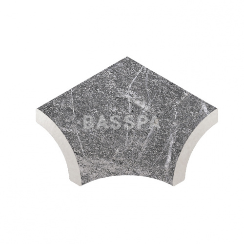 Планка радиальная внутр. угол KERASTEP MARBLE441 Ceniza 50х50 мм R9 фото в интернет-магазине Basspa